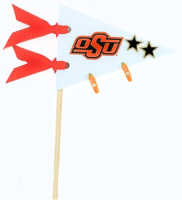 College: Pennant Pair Earring Set