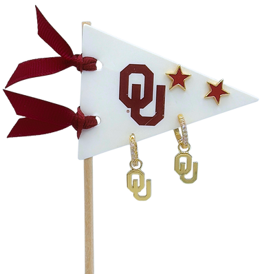 E203-OU : Pennant Pair Earring Set