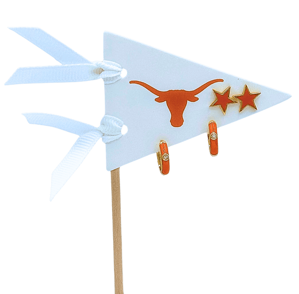College: Pennant Pair Earring Set