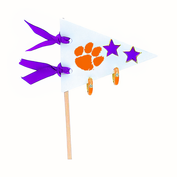 College: Pennant Pair Earring Set