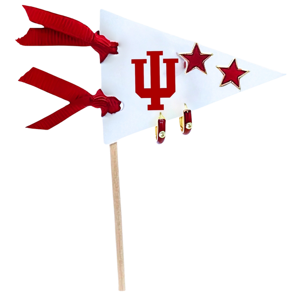 College: Pennant Pair Earring Set