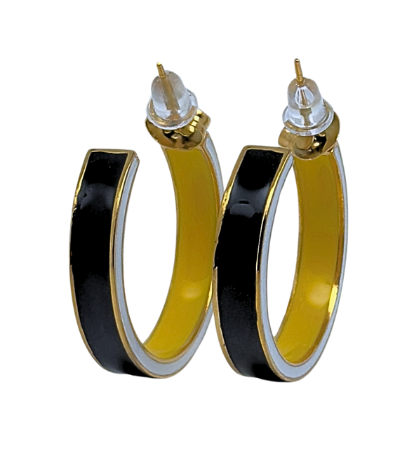 E206 - IOWA : University of Iowa 50/50 Enamel Hoops