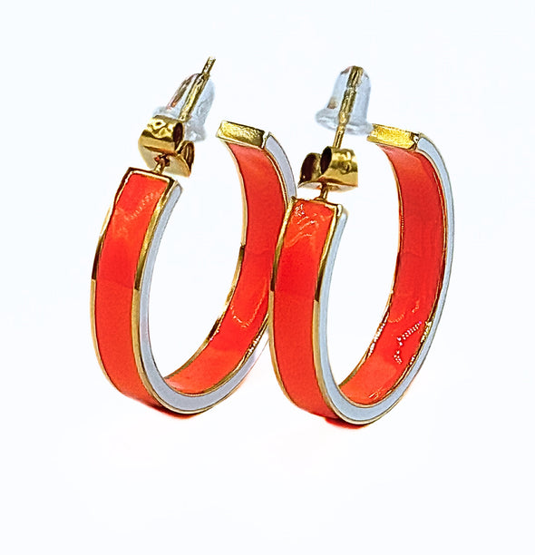 E206 College: 50/50 School Colors Enamel Hoops