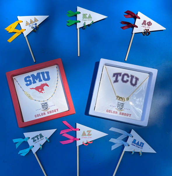 B202 DDD-'I Love' Tri Delta Bracelet Stack