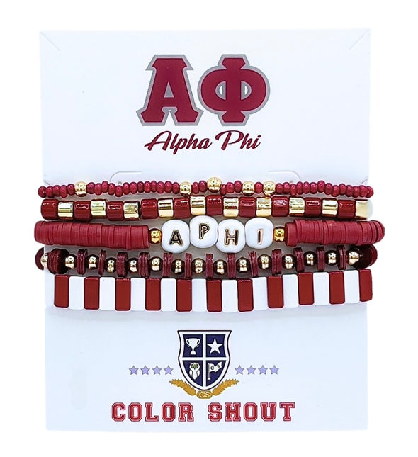 B204-Sorority 5 Bracelet Mega Stack