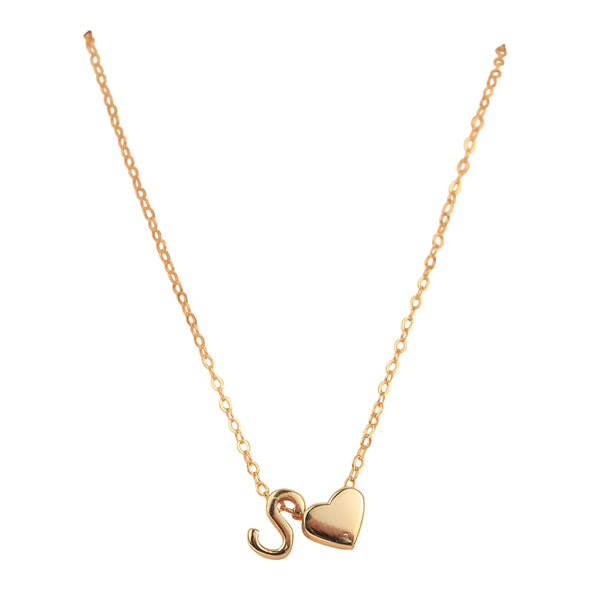 Happies: Love + Initial Necklace