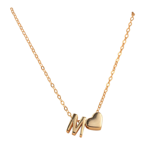 Happies: Love + Initial Necklace