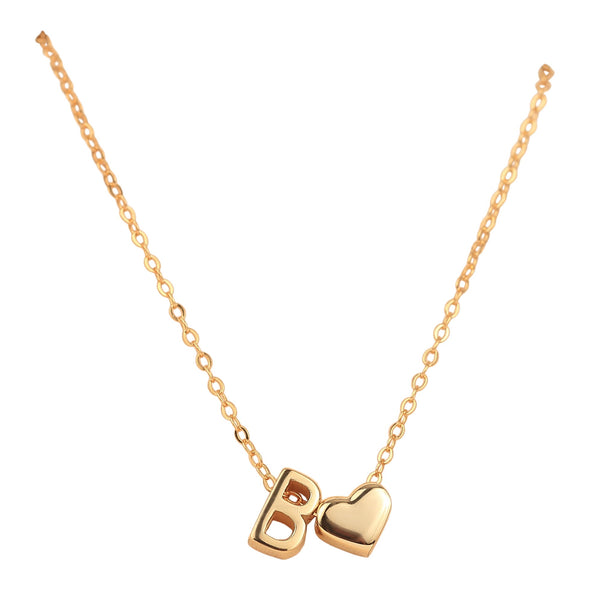 Happies: Love + Initial Necklace