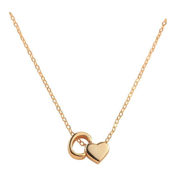 Happies: Love + Initial Necklace