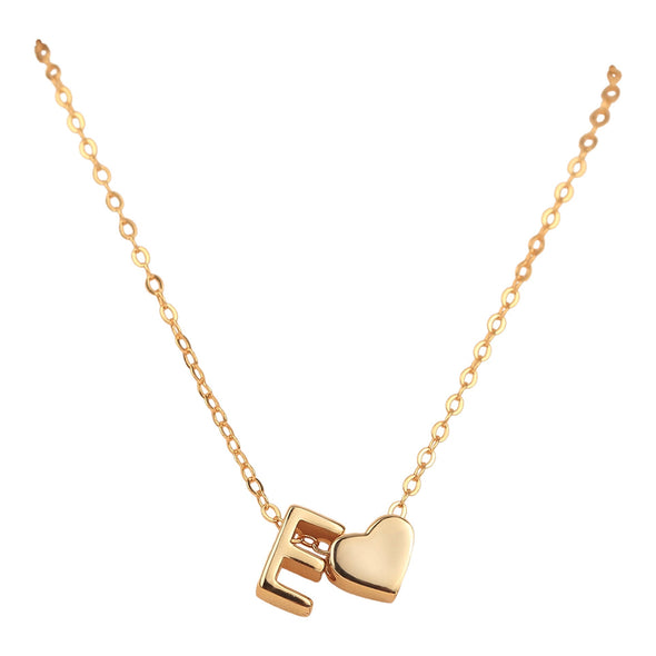 Happies: Love + Initial Necklace