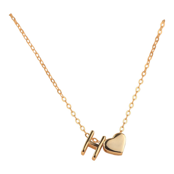 Happies: Love + Initial Necklace