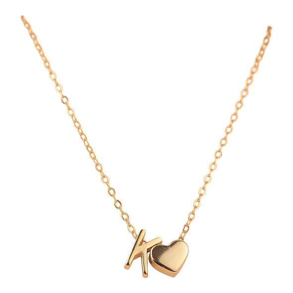 Happies: Love + Initial Necklace