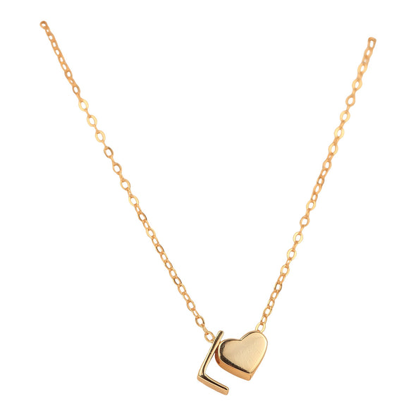 Happies: Love + Initial Necklace