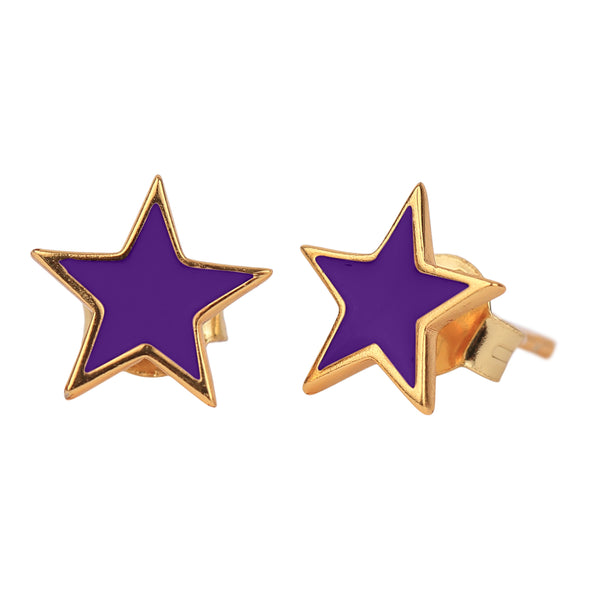 TCU Super Star Stud Earrings on Pennant Flag