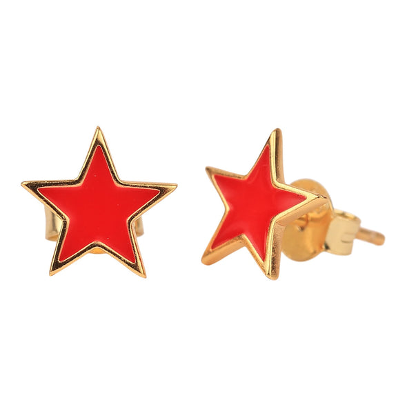 Alpha Omicron Pi Super Star Stud Earrings