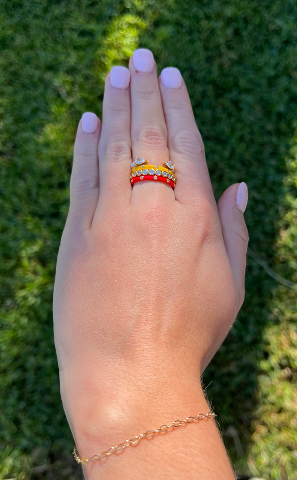 R203 XO-Chi Omega 4 Stack Rings
