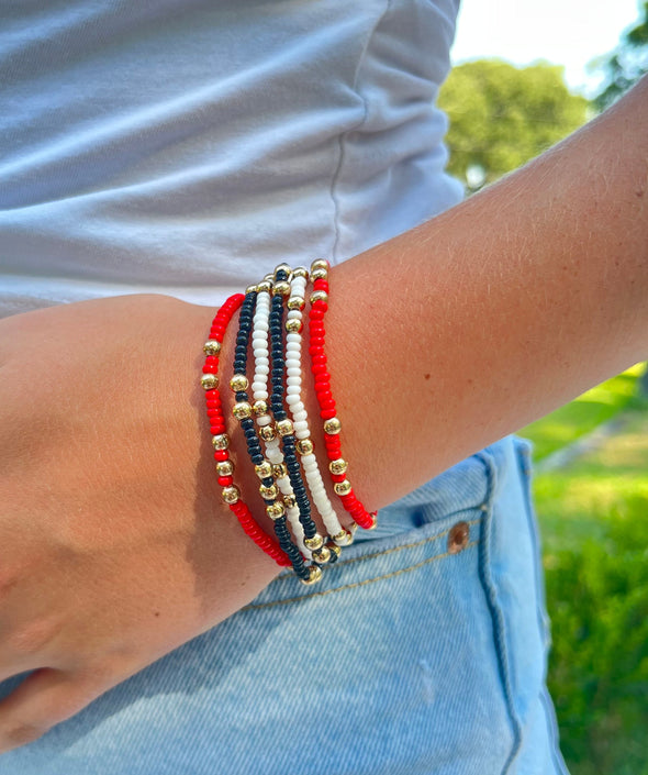 B201 TT-Texas Tech: Set of 6 Stretch Bracelets