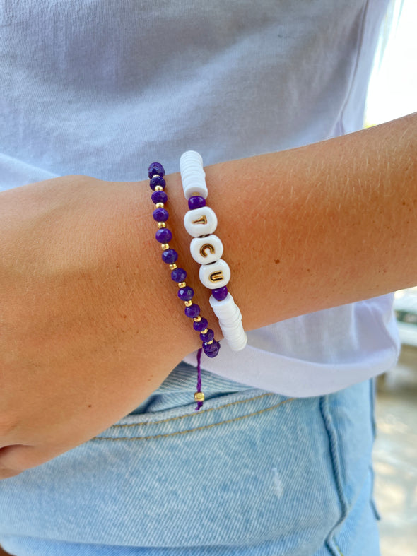 Go Greek: Sorority Vinyl Disc Bracelet