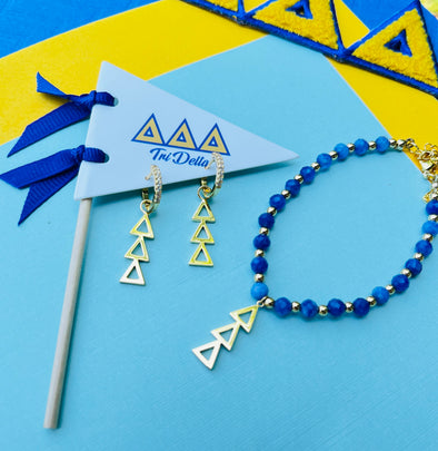 E208 Sorority Greek Letter Earrings Huggie Hoops