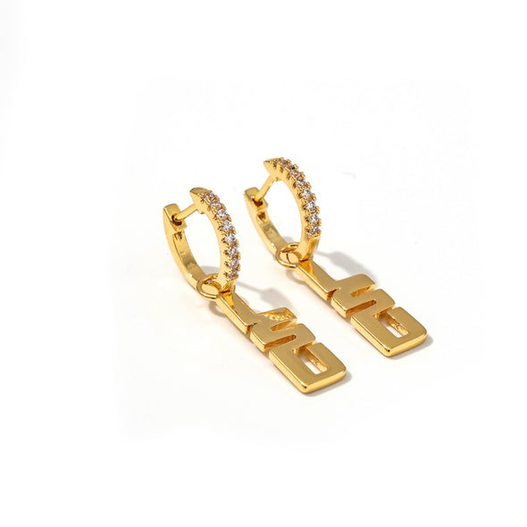 E203-LSU Louisiana Pennant Pair Earring Set
