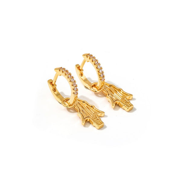 College: Pennant Pair Earring Set