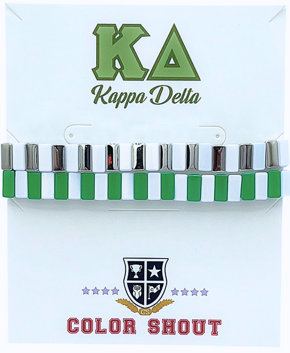 B203 KD-Kappa Delta Enamel Tile Double Stack