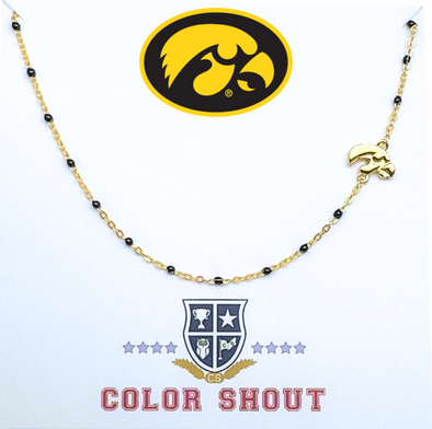 N201 - IOW : University of Iowa side Necklace