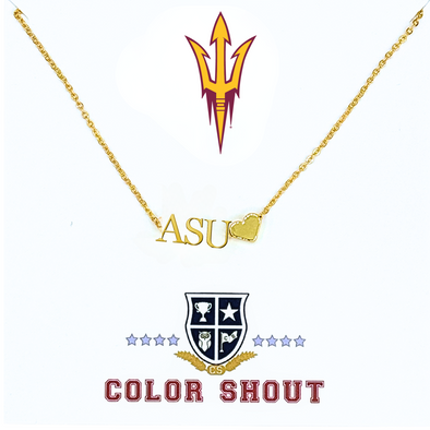 N202 - ASU: Arizona State University Heart Necklace