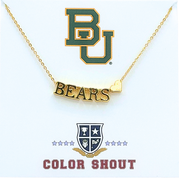 I Love College:  Initial Heart Necklace