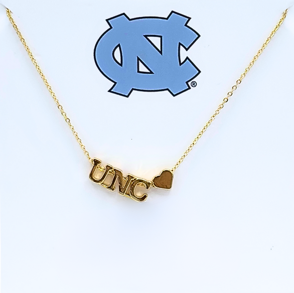 N202 - UNC : University of North Carolina UNC Heart Necklace