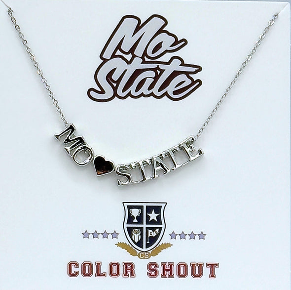 N202 (W) - MOST Missouri State heart necklace