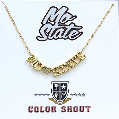 N202 (Y) - MOST Missouri State heart necklace