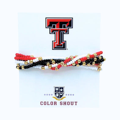 Texas Tech: Set of 6 Stretch Bracelets