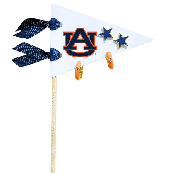 Auburn Pennant Pair Earring Set