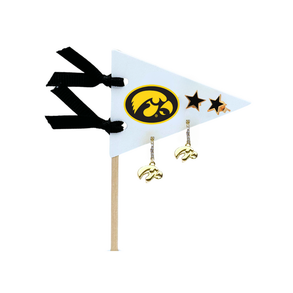 College: Pennant Pair Earring Set
