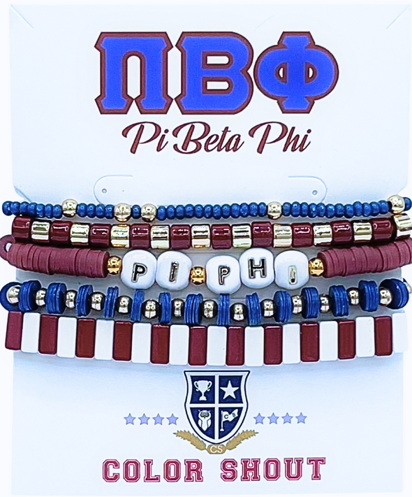 B204-Sorority 5 Bracelet Mega Stack