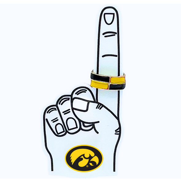 R207-College: Team Colors 50/50 Stack Ring Set