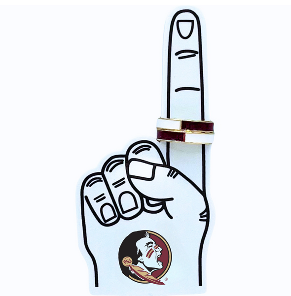 R207 - FSU: Florida State University 50/50 Stack Ring Set