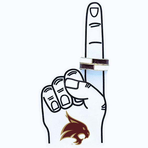 R207-College: Team Colors 50/50 Stack Ring Set