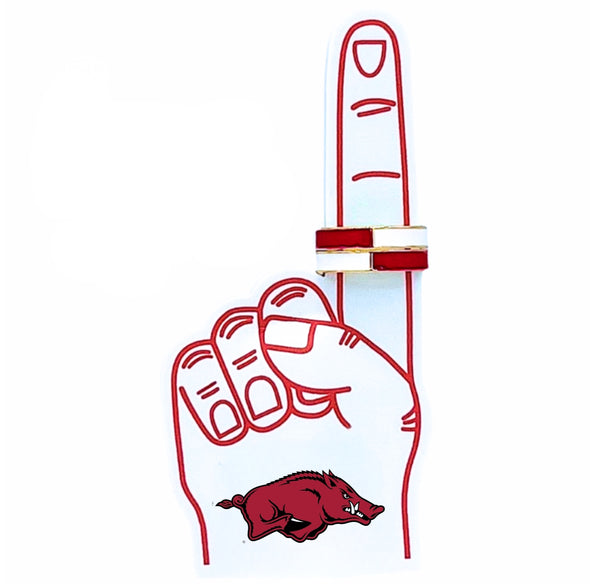 R207 ARK - Arkansas Game Day:  Stack Ring Set