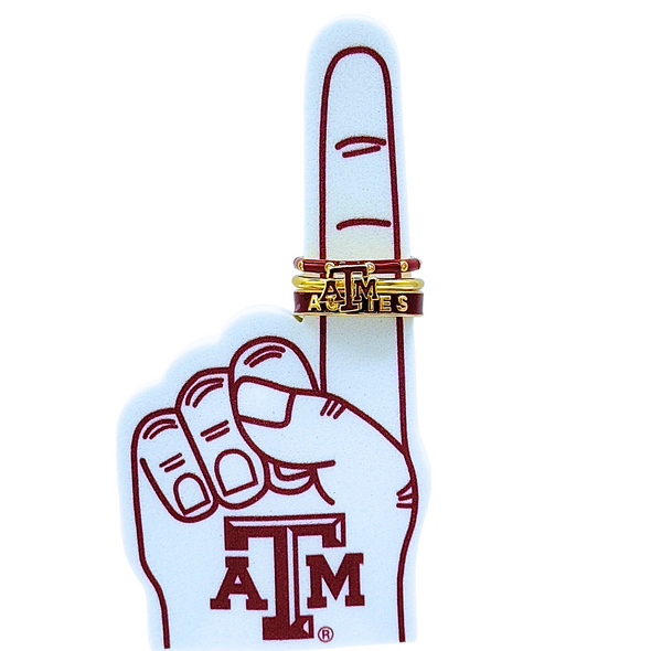 R210: College Stack Ring Set of Three