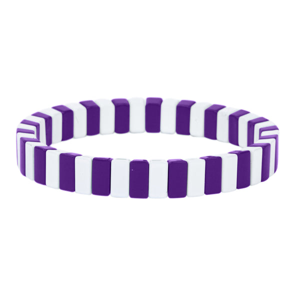 B203 KS-Kansas State Enamel Tile Double Stack