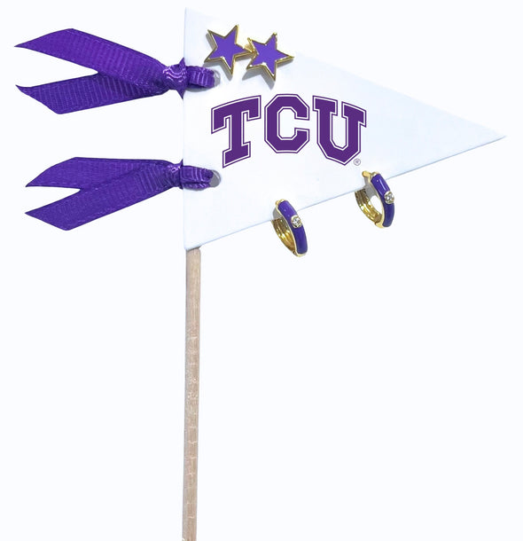 College: Pennant Pair Earring Set
