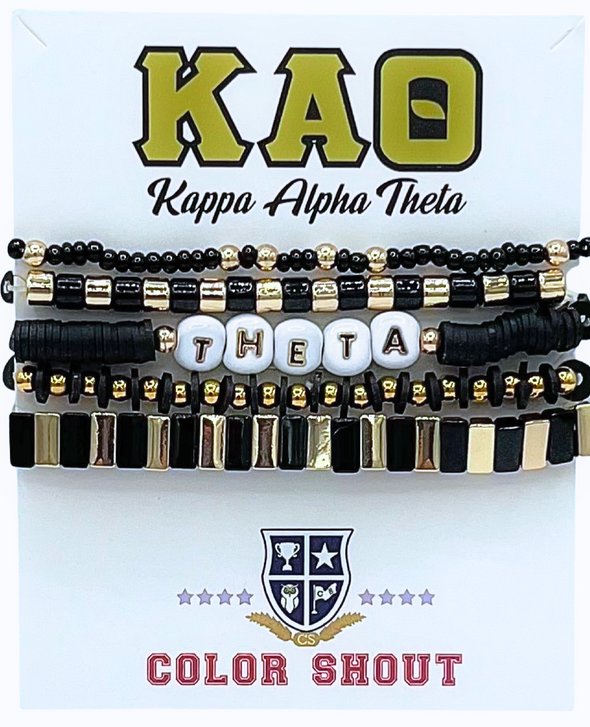 Kappa Alpha Theta  Mega 5 Bracelet Mega Stack