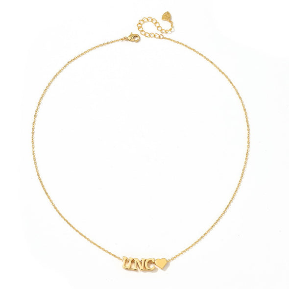 N202 - UNC : University of North Carolina UNC Heart Necklace