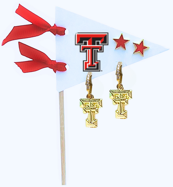 College: Pennant Pair Earring Set