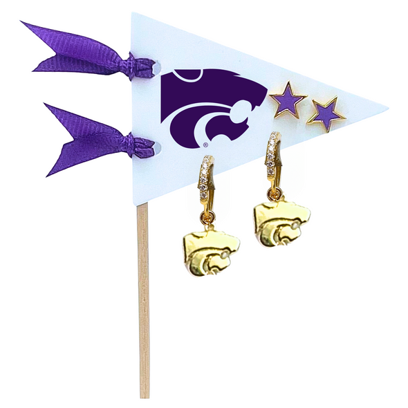 College: Pennant Pair Earring Set