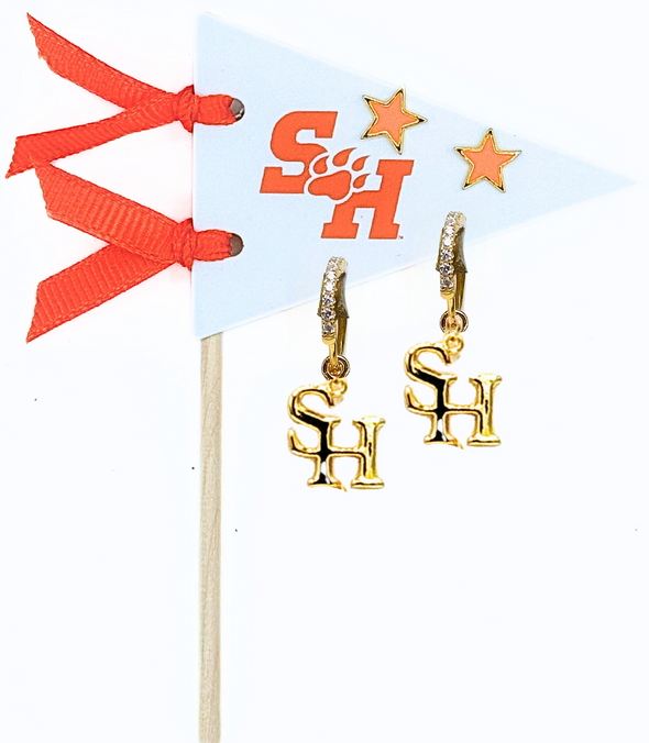 College: Pennant Pair Earring Set