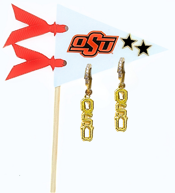 College: Pennant Pair Earring Set