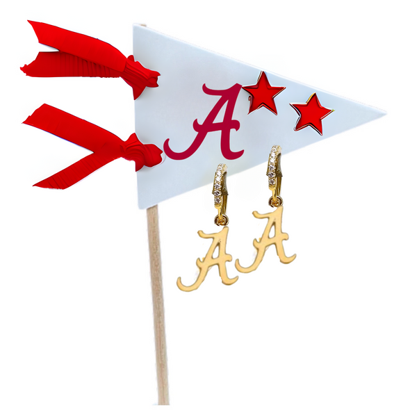 College: Pennant Pair Earring Set